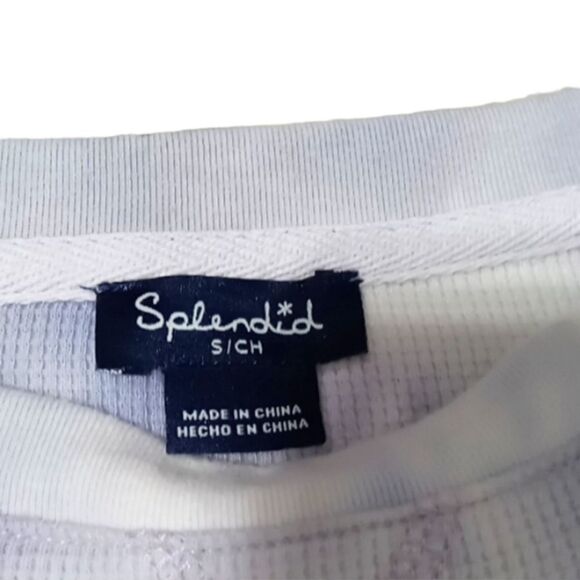 TIe-dye oversize long sleeve thermal top S - Picture 2 of 6